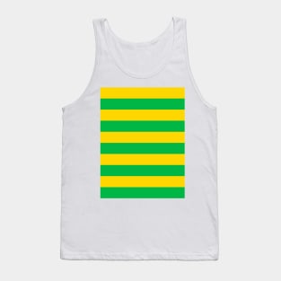 Brazil Yellow and Green Hooped Tank Top